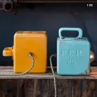 Candeeiro de mesa estilo industrial em cerâmica e ferro Valerie Viadurini