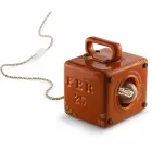 Candeeiro de mesa estilo industrial em cerâmica e ferro Valerie Viadurini