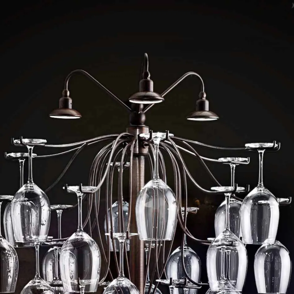 Lâmpada de assoalho 30 copos de cabeça Sauvignon Viadurini