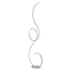 Candeeiro de pé LED com estrutura metálica pintada com design clack Viadurini