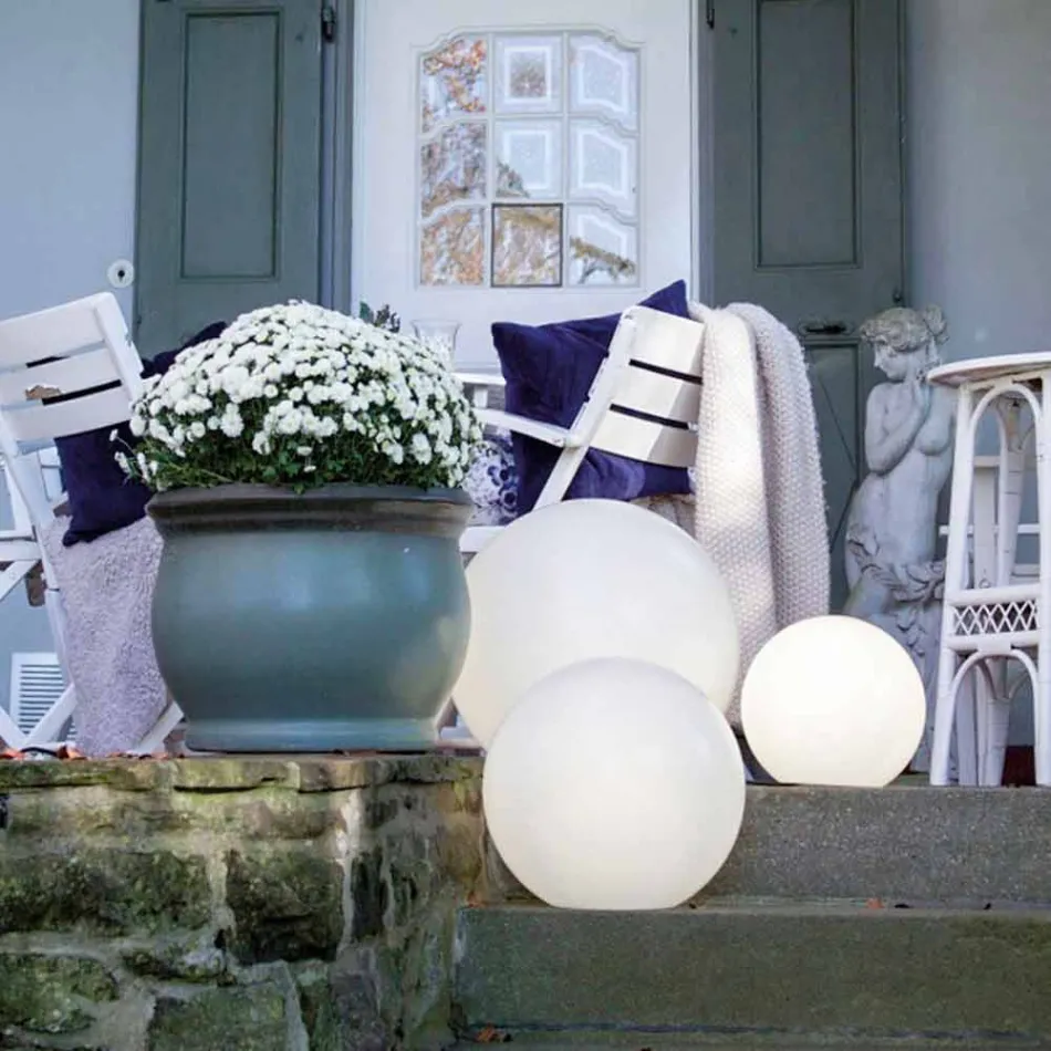 Candeeiro de chão de energia solar ou design redondo de cor LED - Globostar Viadurini