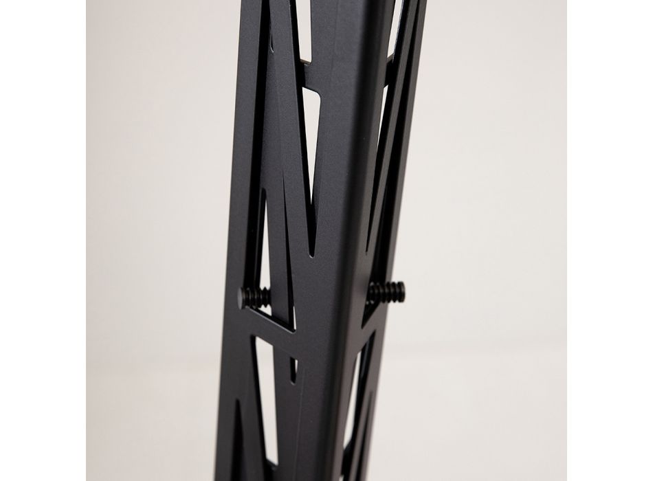 Abajur extensível de alumínio Matt Black Ladder Design - Vigilante Viadurini