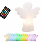 Candeeiro de pé branco E27, Led ou Solar Angel Design moderno - Angelostar Viadurini