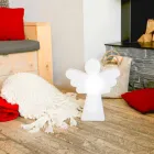 Candeeiro de pé branco E27, Led ou Solar Angel Design moderno - Angelostar Viadurini