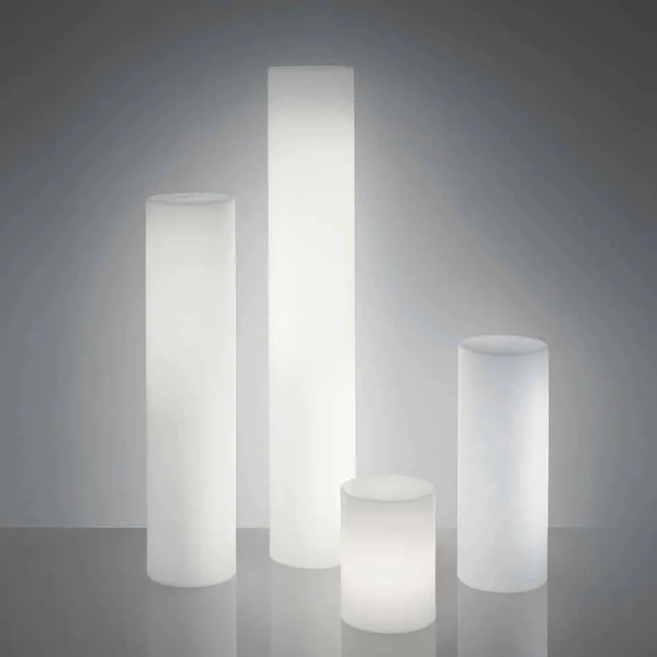 Candeeiro de chão cilíndrico deslizante Fluo made in Italy Viadurini