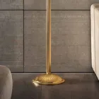 Candeeiro de Pé Clássico em Porcelana e Vidro Soprado Luxo - Eteria Viadurini