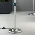 Candeeiro de pé clássico em vidro artesanal italiano e abajur - Memore Viadurini