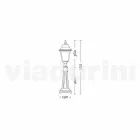 Candeeiro de pé para exterior em alumínio produzido em Itália, Aquilina Viadurini