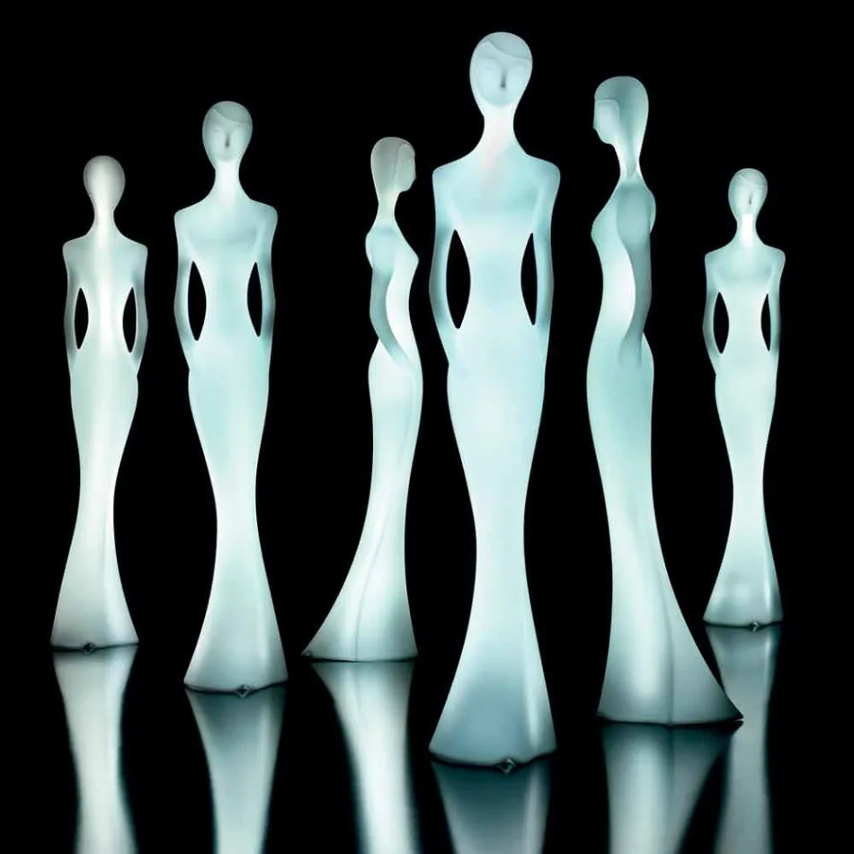 Candeeiro de pé de jardim com design de estátua de luz LED RGBW - Penelope by Myyour Viadurini