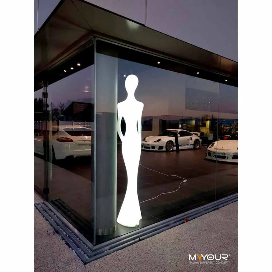 Candeeiro de pé de jardim com design de estátua de luz LED RGBW - Penelope by Myyour Viadurini