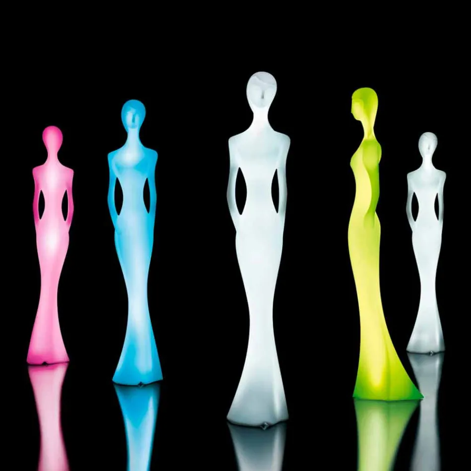 Candeeiro de pé de jardim com design de estátua de luz LED RGBW - Penelope by Myyour Viadurini