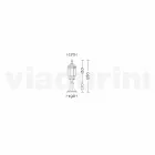 Luminária de pé de alumínio Anika para jardim feita na Itália Viadurini