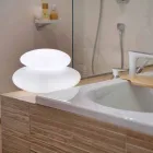 Candeeiro de pé para interior ou exterior de design natural moderno - Sassostar Viadurini