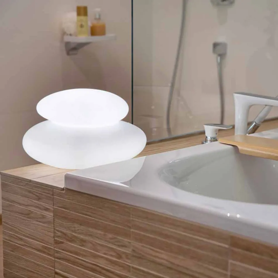 Candeeiro de pé para interior ou exterior de design natural moderno - Sassostar Viadurini