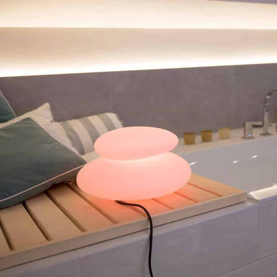 Candeeiro de pé para interior ou exterior de design natural moderno - Sassostar Viadurini