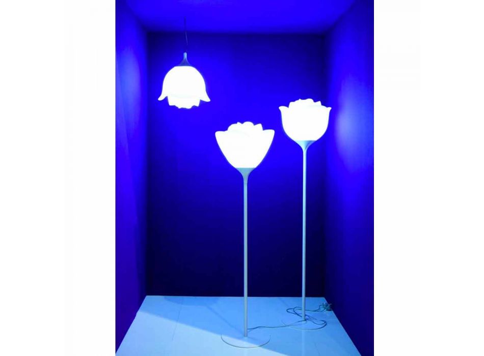 Candeeiro de pé com design de flores em plástico para interiores - Baby Love de Myyour Viadurini