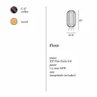 Luminária de pé design moderno em aço Ø37xh80 cm Fanny Viadurini