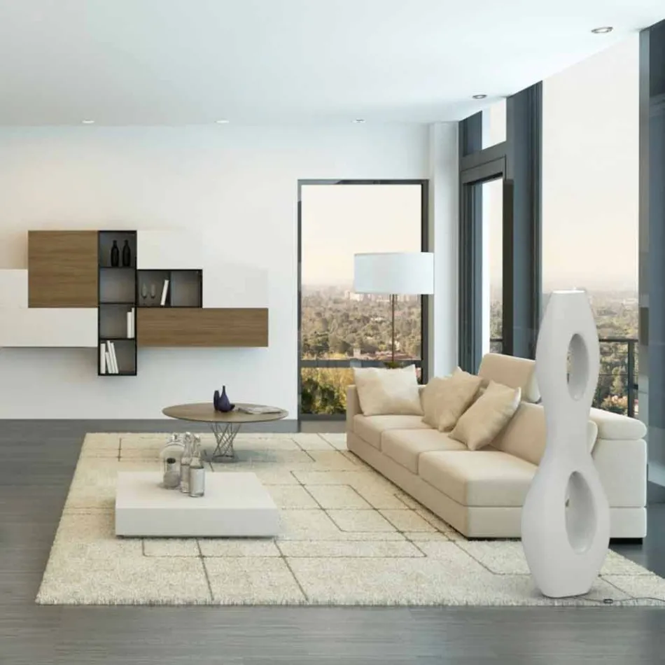 Lâmpada de assoalho Design Modern Infinity Made in Italy Viadurini