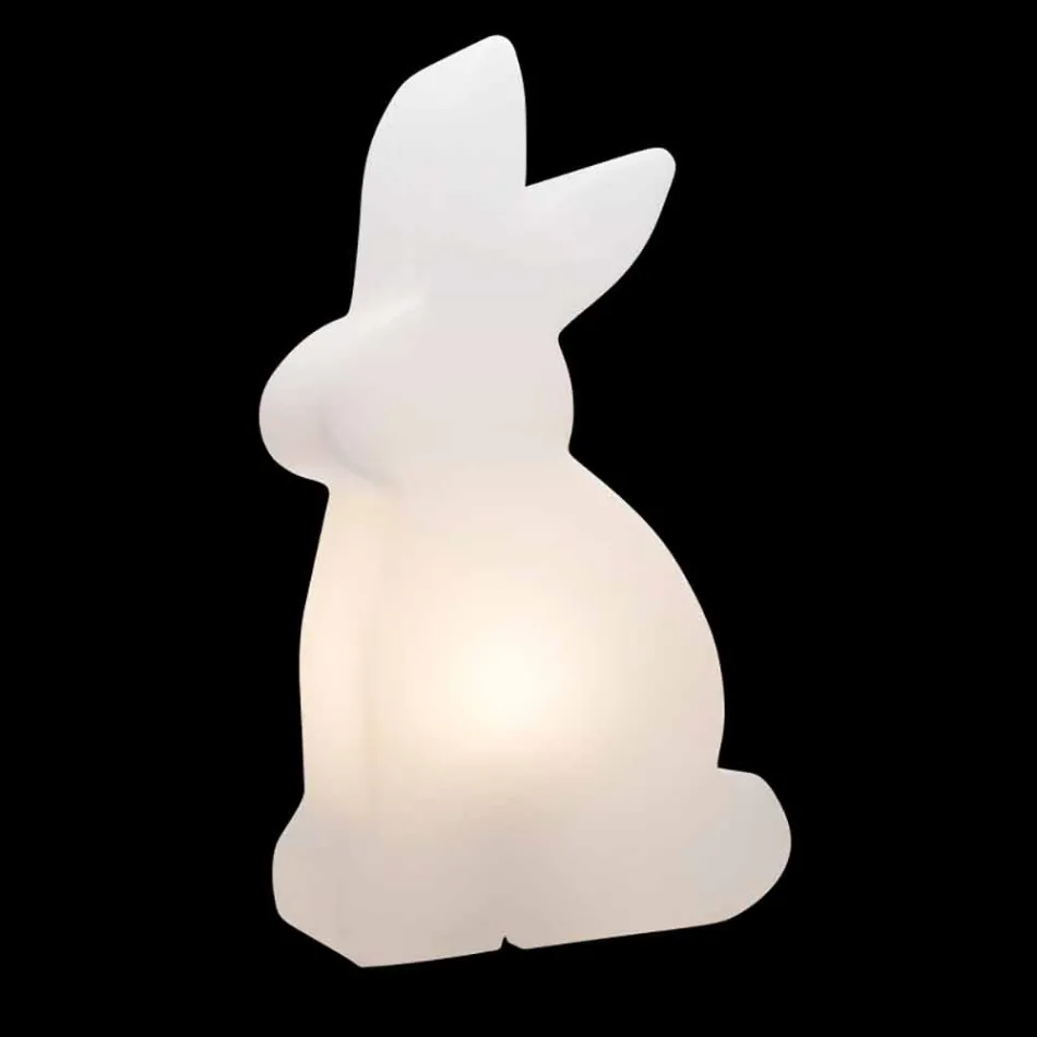 Candeeiro de pé de design, coelho branco para interior e exterior - Conigliostar Viadurini