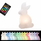 Candeeiro de pé de design, coelho branco para interior e exterior - Conigliostar Viadurini