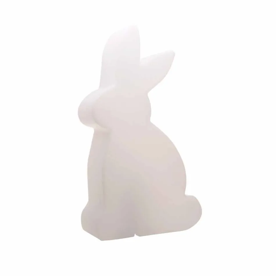 Candeeiro de pé de design, coelho branco para interior e exterior - Conigliostar Viadurini