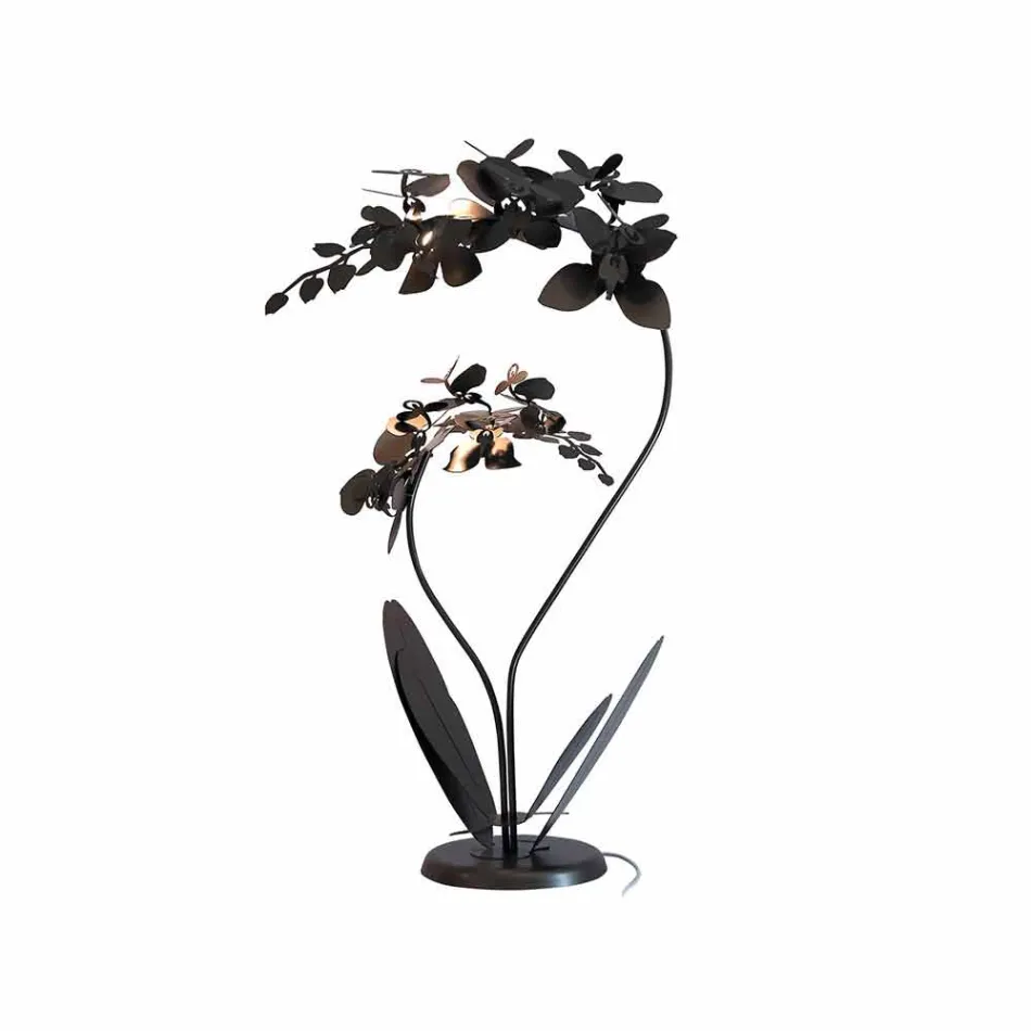 Luminária de pé de ferro design moderno fabricada na Itália - Amorpha Viadurini