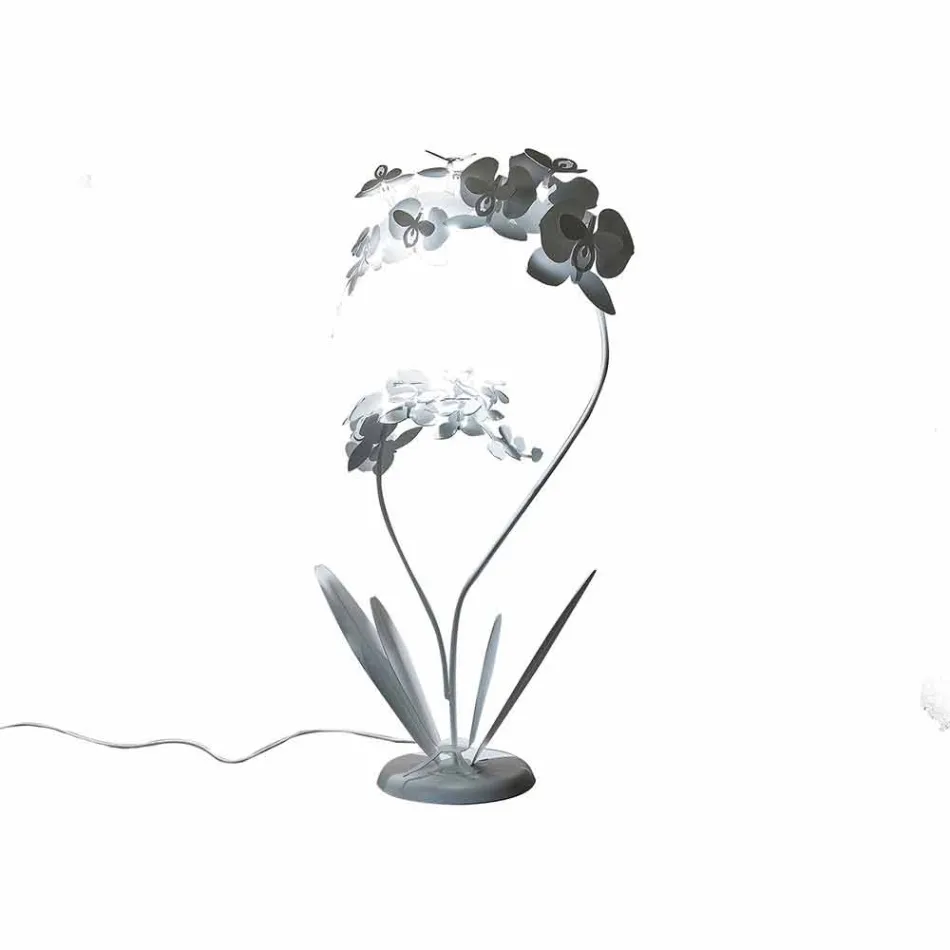 Luminária de pé de ferro design moderno fabricada na Itália - Amorpha Viadurini