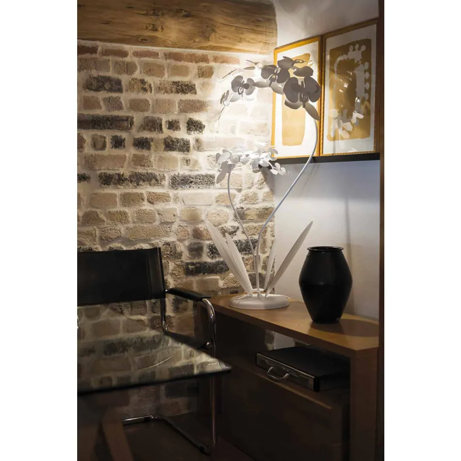 Luminária de pé de ferro design moderno fabricada na Itália - Amorpha Viadurini