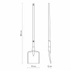 Candeeiro de pé para exterior em tecnopolímero branco, design de 3 formas - ferramentas Viadurini