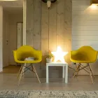 Candeeiro de pé em forma de estrela branca ou vermelha, design moderno - Ringostar Viadurini