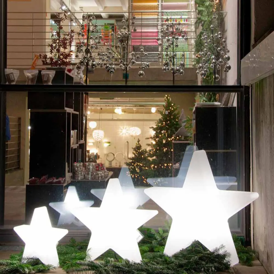 Candeeiro de pé em forma de estrela branca ou vermelha, design moderno - Ringostar Viadurini