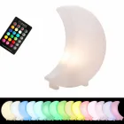 Candeeiro de pé em formato de lua em plástico 2 tamanhos Design moderno - Lunastar Viadurini