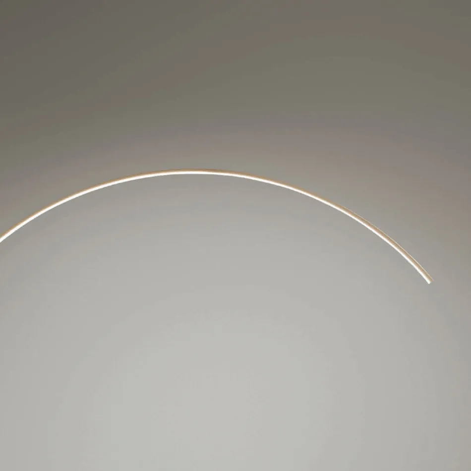 Luminária de chão em metal pintado com luz LED regulável - eucalipto Viadurini