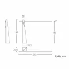 Candeeiro de pé em carvalho maciço e aço fabricado na Itália, Precious - Calisto Viadurini