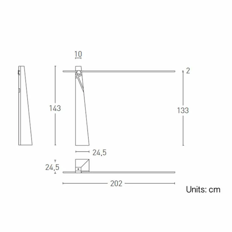 Candeeiro de pé em carvalho maciço e aço fabricado na Itália, Precious - Calisto Viadurini