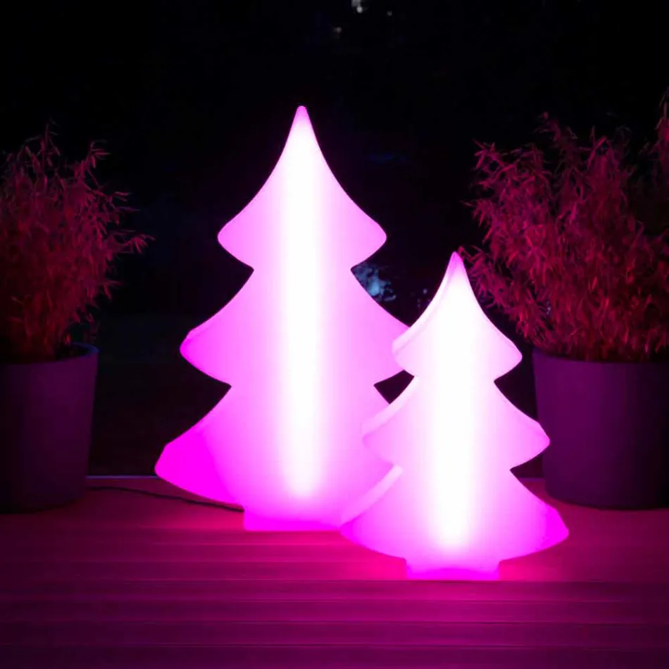 Lâmpada de assoalho Led, Solar ou E27 em Plastic Christmas Design - Alberostar Viadurini