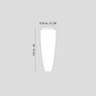 Luminária de pé contemporânea LED para interior Ldpe Howitzer Big Viadurini