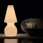 Luminária de chão externa Alvarez com luz LED em polietileno, fabricada na Itália. Viadurini