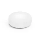 Luminária de chão Disco para exterior em polietileno branco, fabricada na Itália. Viadurini