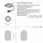 Candeeiro de pé para design exterior em 3 tamanhos, 2 peças - Pandora S by Myyour Viadurini