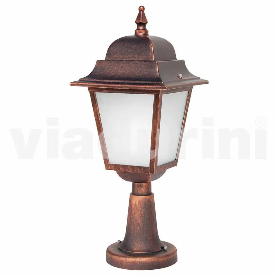 Luminária de pé para exterior de alumínio feita na Itália, Aquilina Viadurini