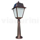 Luminária de chão para exterior em alumínio vintage fabricado na Itália - Doroty Viadurini