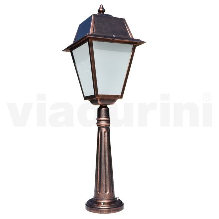 Luminária de chão para exterior em alumínio vintage fabricado na Itália - Doroty Viadurini