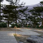 Candeeiro de pé exterior em latão e cobre fabricado em Itália - Espada Viadurini