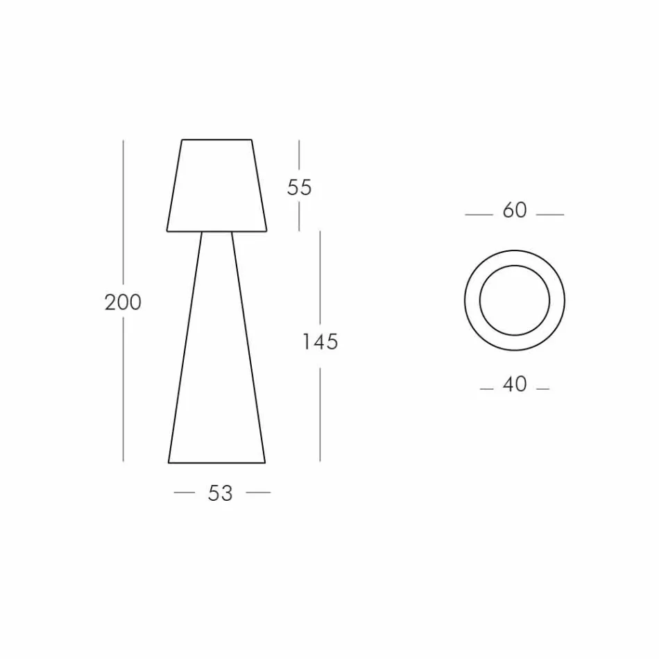 Luminária de piso interna Slide Pivot branco brilhante made in Italy Viadurini