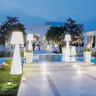 Luminária de piso interna Slide Pivot branco brilhante made in Italy Viadurini