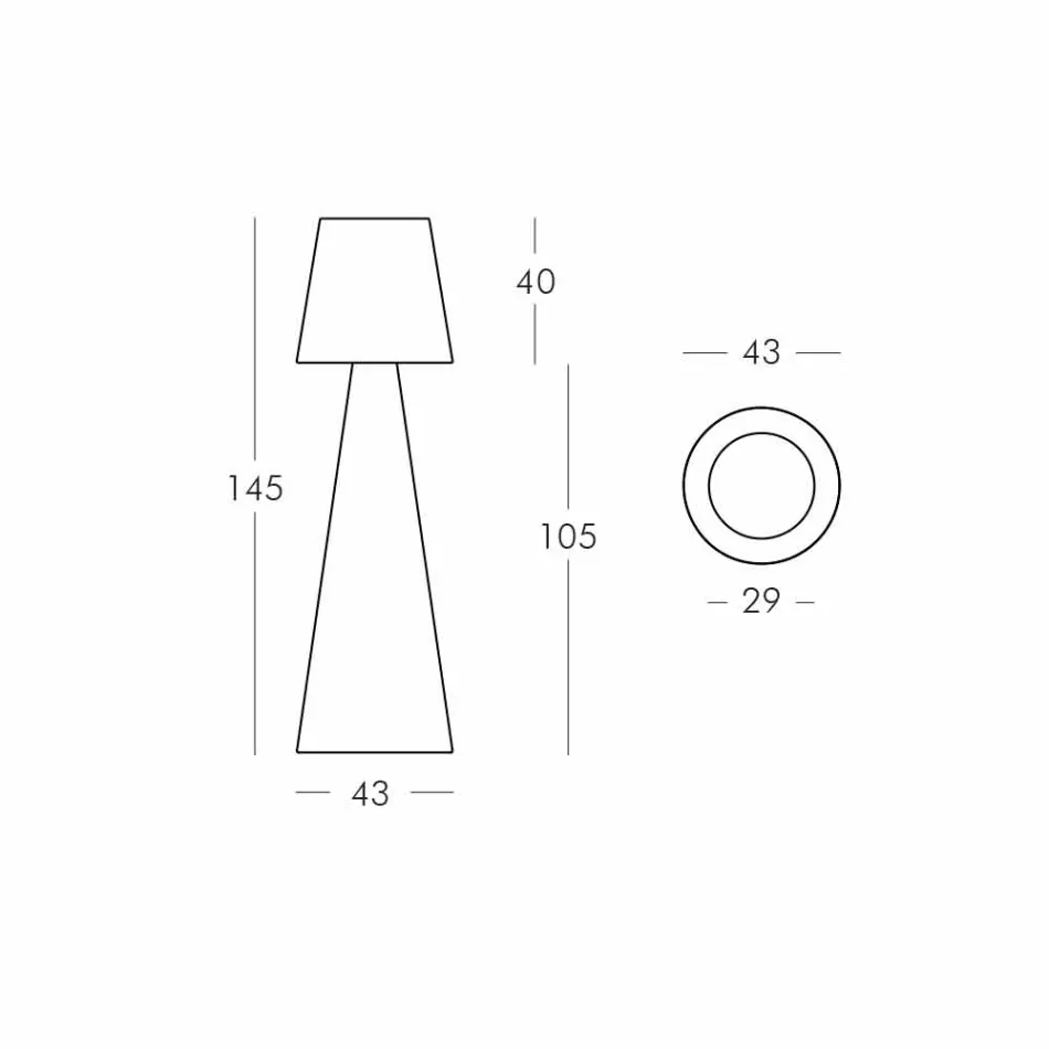 Luminária de piso interna Slide Pivot branco brilhante made in Italy Viadurini