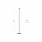 Luminária de piso Slim Flux Flux em metacrilato produzido na Itália Viadurini