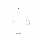 Luminária de piso Slim Flux Flux em metacrilato produzido na Itália Viadurini