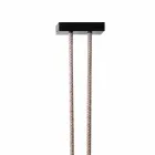 Snake Grilli feito na Itália couro e design de metal lâmpada Viadurini